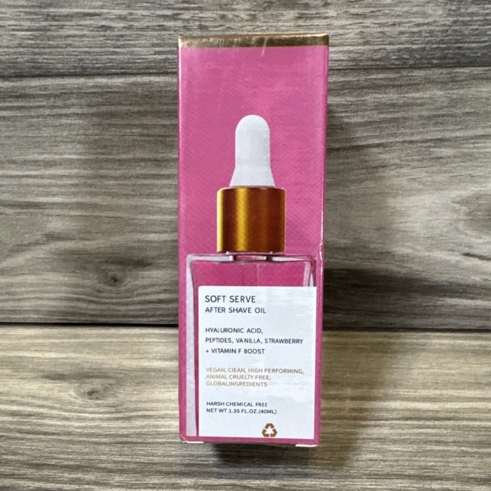 Soft Serve After Shave Oil Strawberry Vanilla Scent  NEW SEALED Yum!